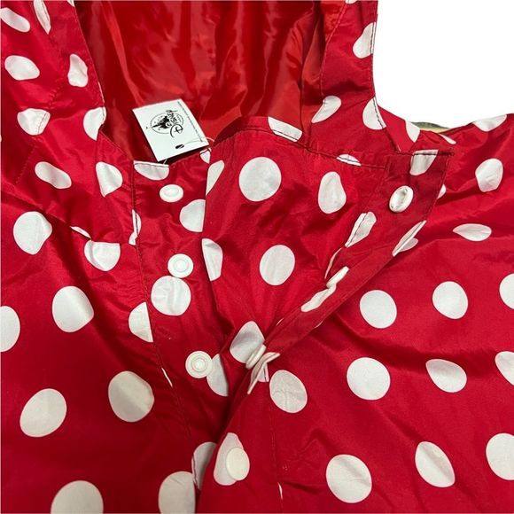 Disney Parks Rain Poncho Minnie OR Mickey Reflective Jacket Packable Coat - Picture 7 of 15